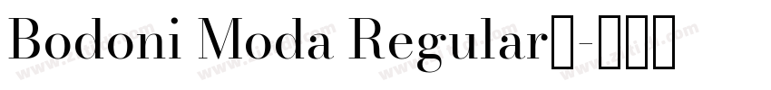 Bodoni Moda Regular下字体转换